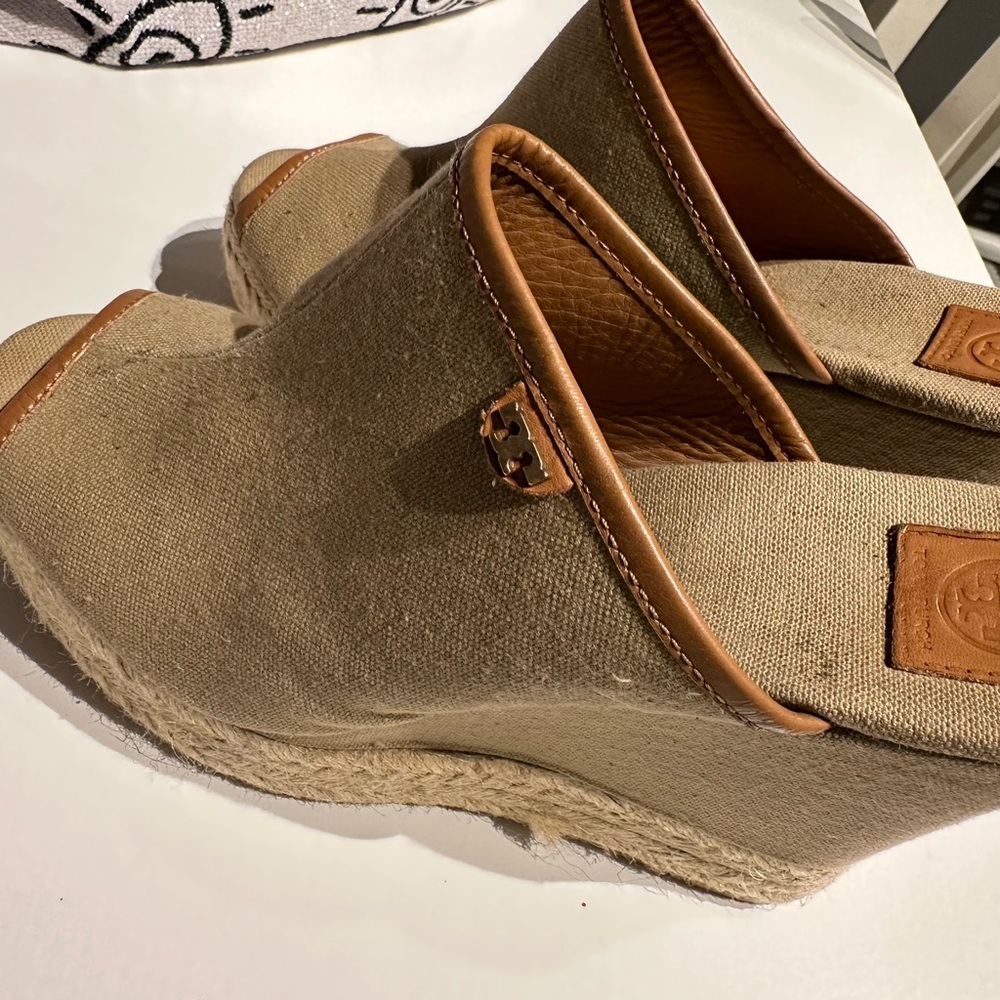 Tory Burch Platform Canvas Sandal